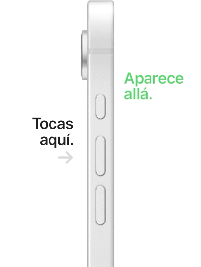 Un iPhone responde a Tocar Atrás.