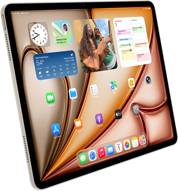iPad Air en lumière stellaire
