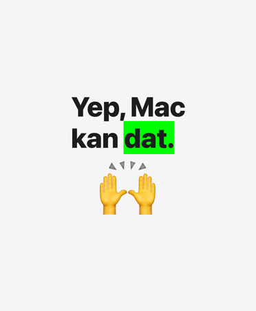 Yep, Mac kan dat