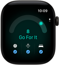 Apple Watch Series 12, κάσα από αλουμίνιο, μαύρο χρώμα, βαθμολογία ετοιμότητας 8, δεξιά εξωτερική πλαϊνή όψη, Digital Crown