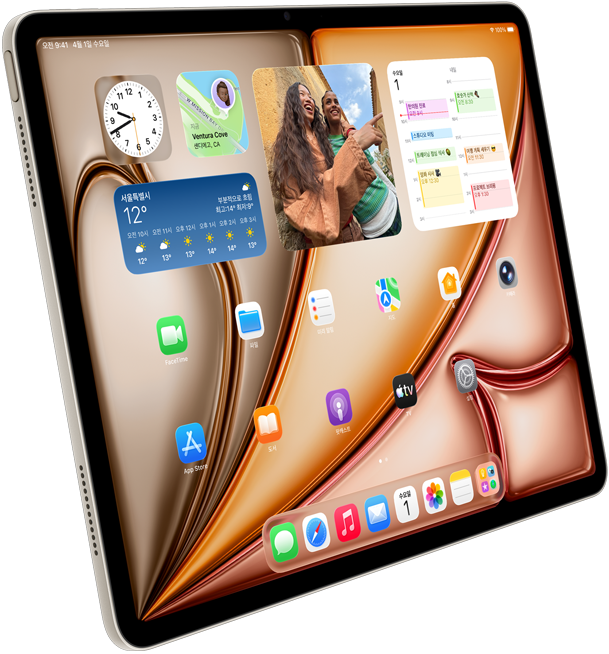 스타라이트 색상 iPad Air