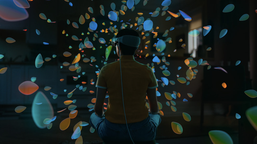 The Mindfulness app animation in visionOS 2.