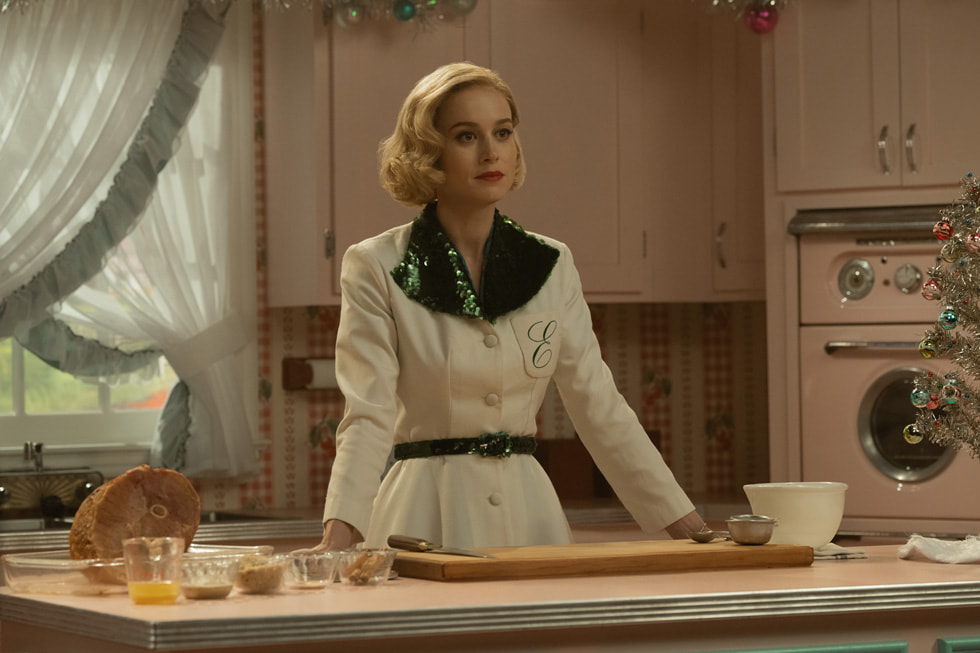 A still from Apple TV+ series “Lessons in Chemistry” featuring actor Brie Larson.