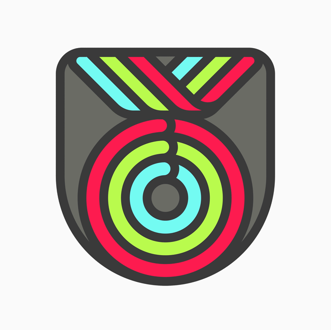 An illustrated icon of an award.