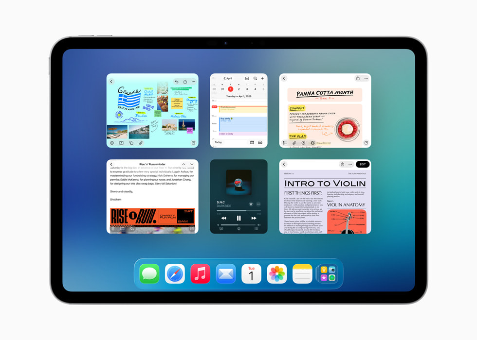 Exposé is shown on iPad.