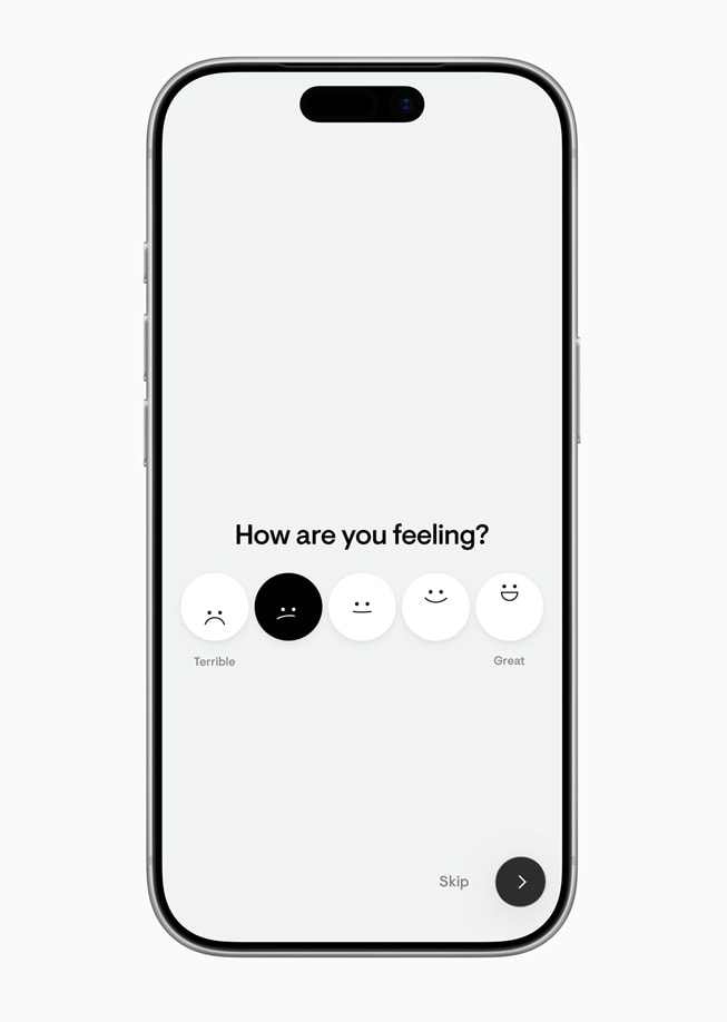 An image of the Stoic journaling app displayed on an iPhone 17 Pro bezel.