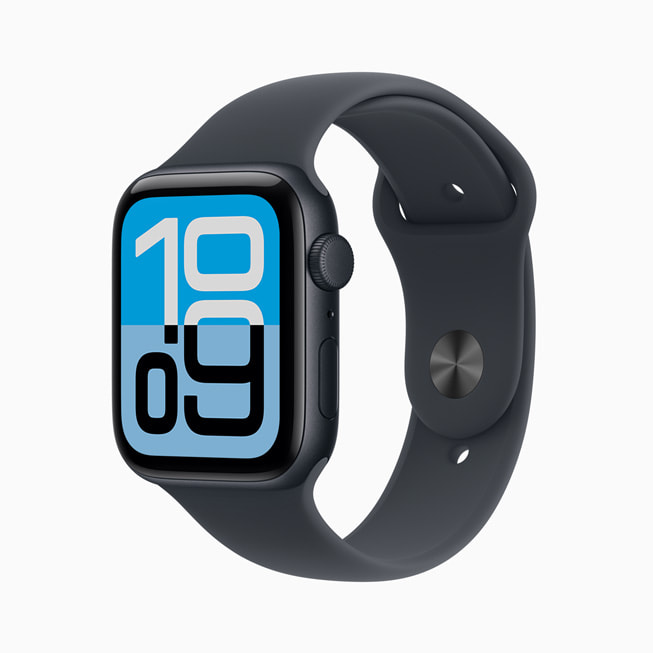 The new Apple Watch SE 3 in black.
