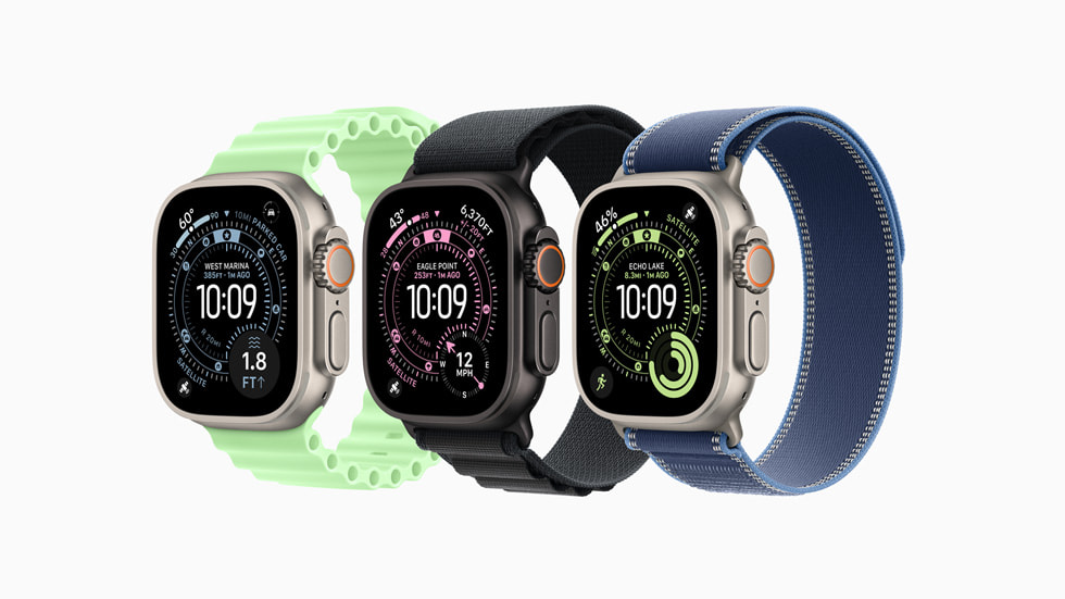 The Apple Watch Ultra band lineup.