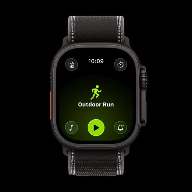 The Workout app is shown on Apple Watch Ultra 3.