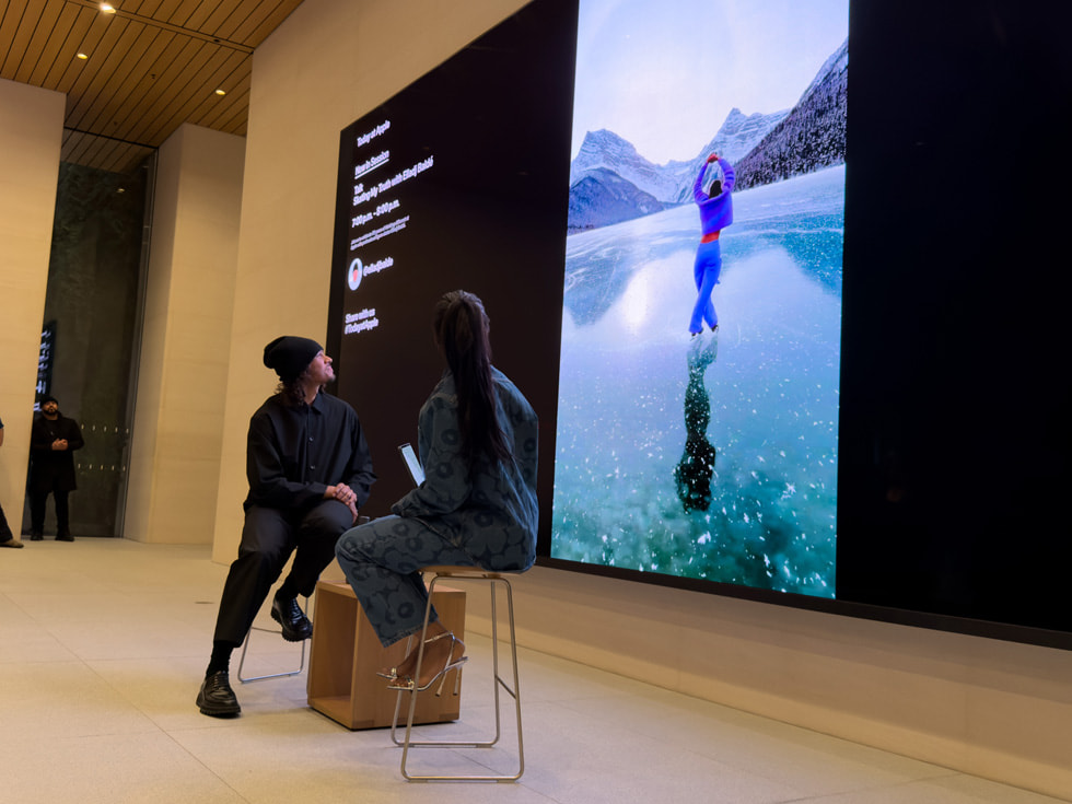 Elladj Baldé shows photos from his “Wild Ice” series.