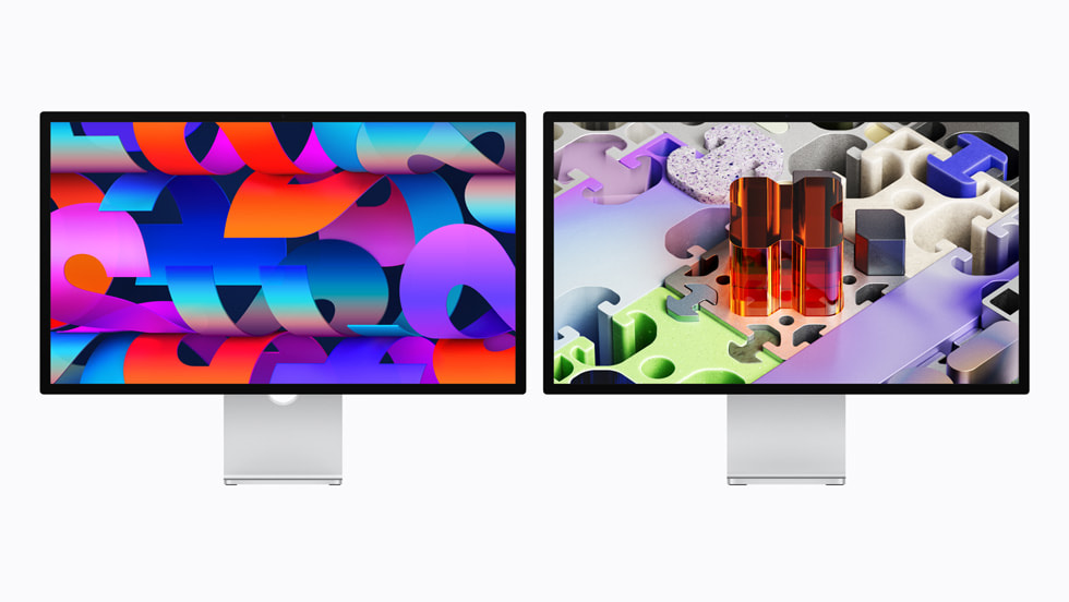 Studio Display and Studio Display XDR models are shown side by side.