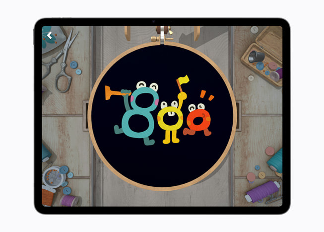 El juego stitch. se muestra en un iPad Air de 13 pulgadas.