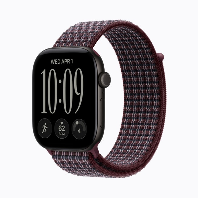Apple Watch Series 12 in black aluminum.