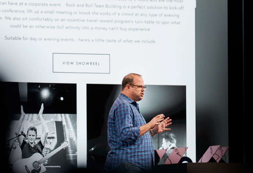 Toby Paterson on stage at WWDC 2019.