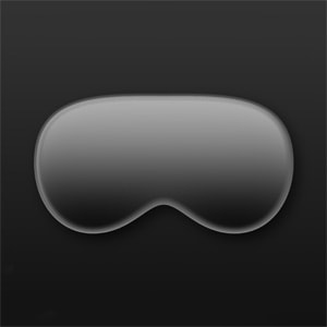 A logo representing Apple Vision Pro.