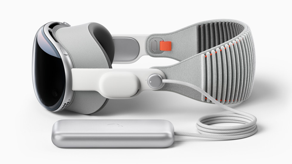 La batería externa de Apple Vision Pro.