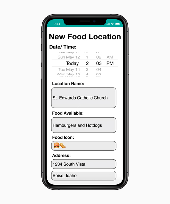 A screenshot of the Hope app interface on iPhone Xs.