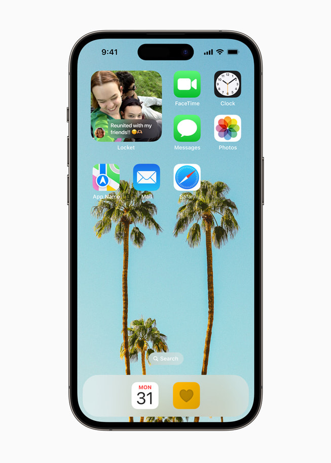 Une capture d’écran du Widget Locket, une app récompensée dans la catégorie Impact culturel.