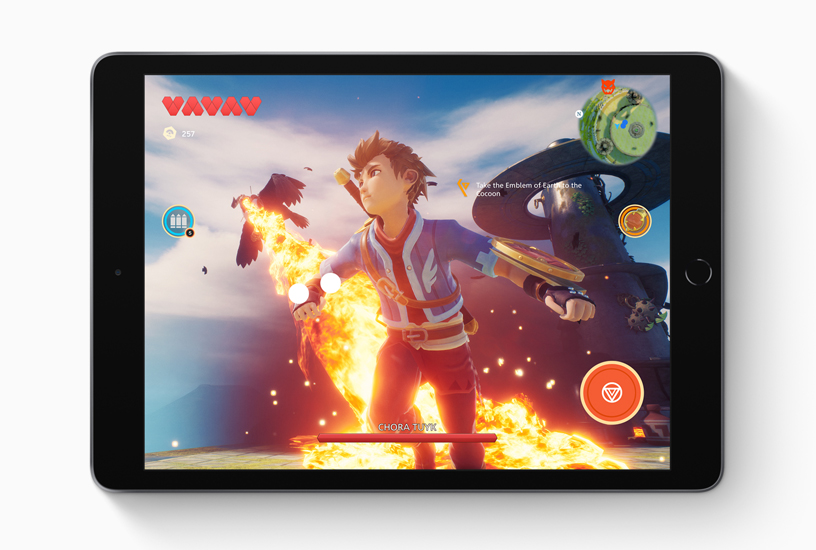 Apple Arcade gameplay on the new iPad.