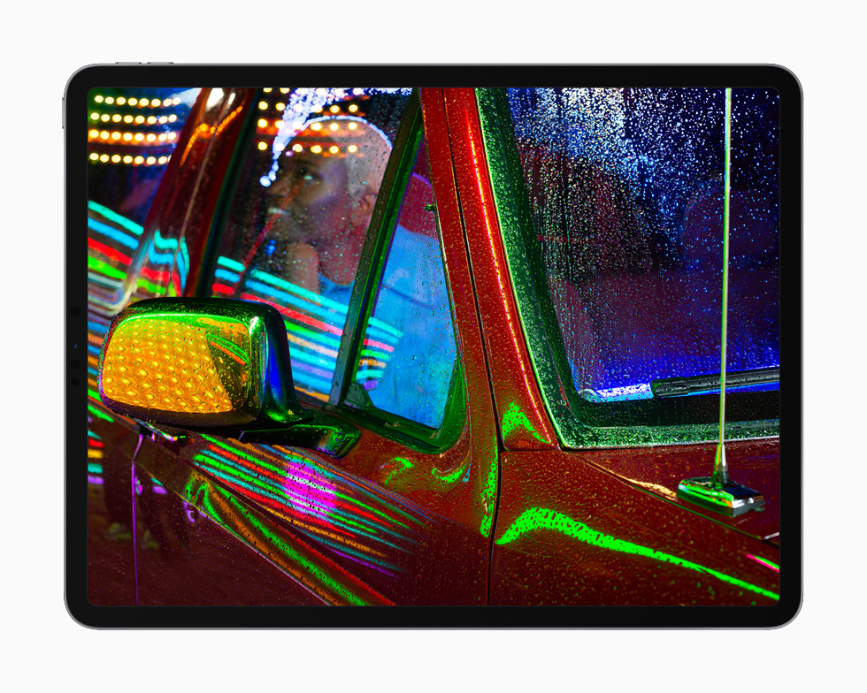A low-light photo showcased on the Liquid Retina XDR display on the new iPad Pro. 