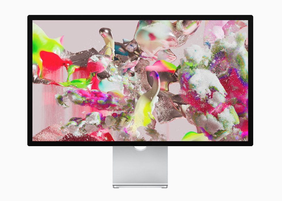 The 27-inch 5K Retina screen of Studio Display is shown.