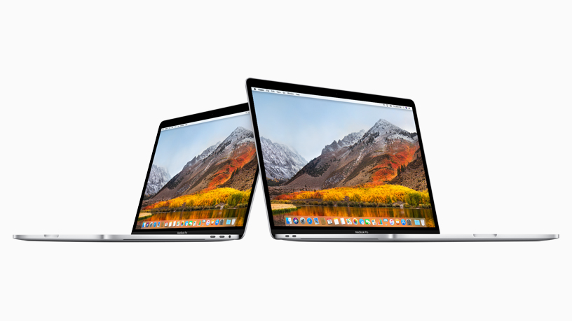 13-inch MacBook Pro next to 15-inch MacBook Pro.