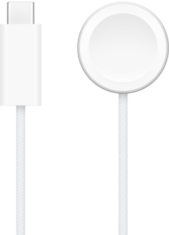 Nabíjačka USB‑C vedľa magnetickej rýchlonabíjačky na Apple Watch