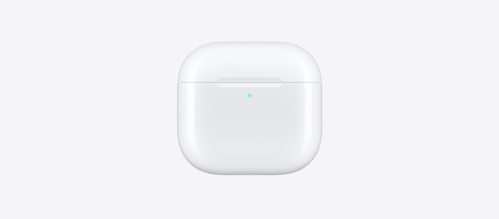 علبة شحن سماعات AirPods 5، لون أبيض