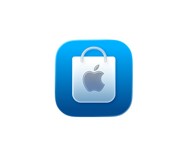 Apple Store uygulaması, alışveriş çantası simgesi, mavi