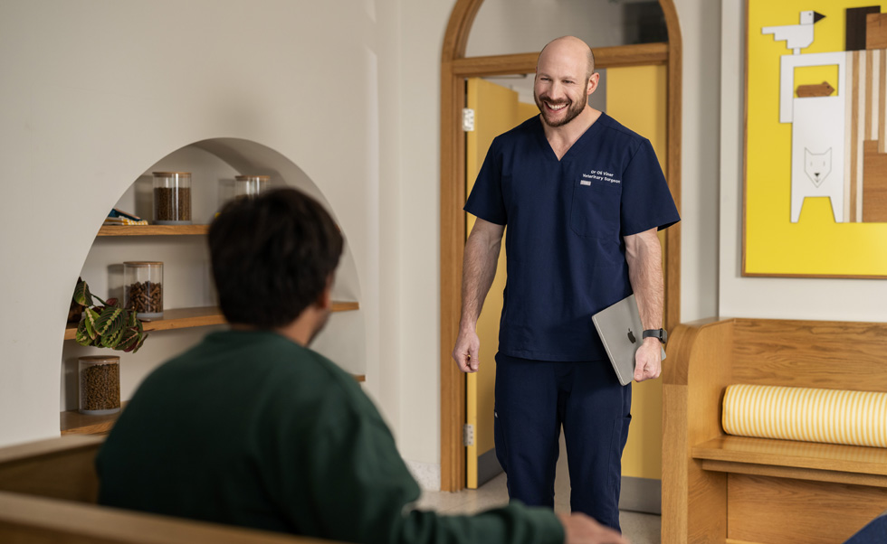 Clinicians can easily go from client to client with the light and powerful MacBook Air.