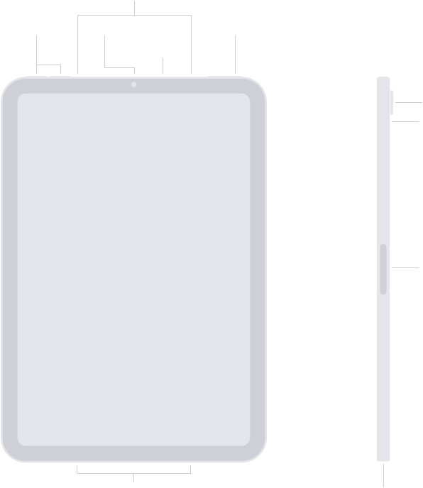 iPad mini button and connector locations