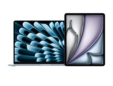 Yan yana duran MacBook Air ve iPad